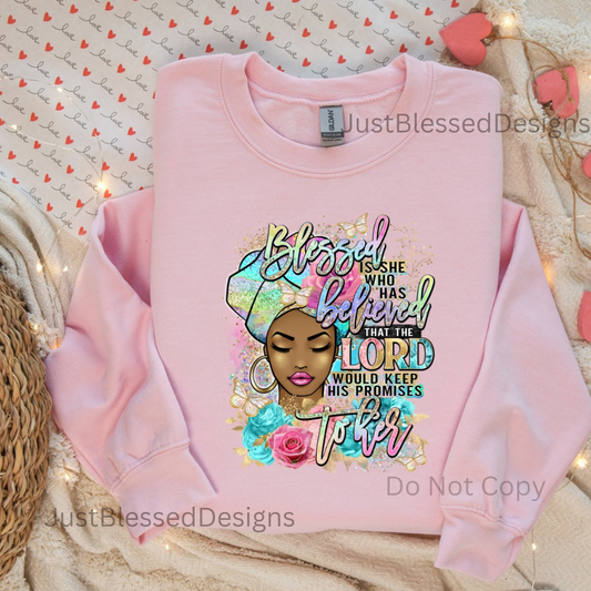 Blessed Is She (Pastel)