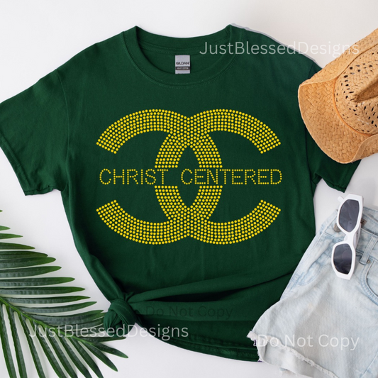 Christ Centered Gold (Rhinestone)