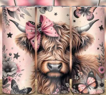 Pink Butterfly Cow